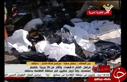 انفجار اتوبوس بمب&zwnj;گذاری شده در دمشق/هفت شهید تاکنون+عکس