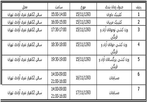 اصلاحیه شرایط و ضوابط برگزاری رقابت ها اعلام شد