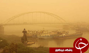 شعاع دید در اهواز به کمتر از 150 متر رسید/ غلظت گرد و خاک بالای 60 برابر حد مجاز