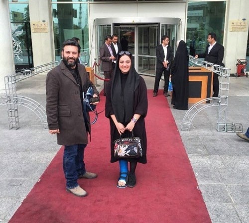 عکس/ باران&zwnj; کوثری با پای&zwnj; شکسته