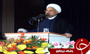رئیس جمهوری کشورمان در جمع راهپیمایان حضور یافت