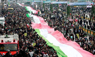 خبرگزاری آذربایجان: راهپیمایی گسترده ایرانیان در حمایت از انقلاب اسلامی