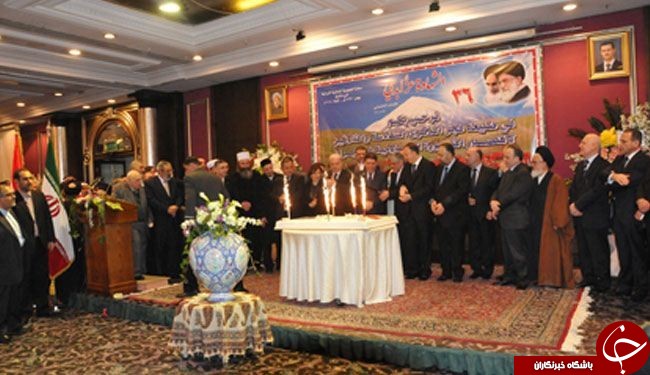 جشن سی و ششمین سالگرد پیروزی انقلاب اسلامی ایران در دمشق+عکس