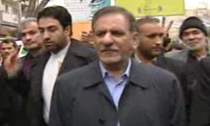 حضور معاون اول دولت یازدهم در راهپیمایی 22 بهمن + فیلم