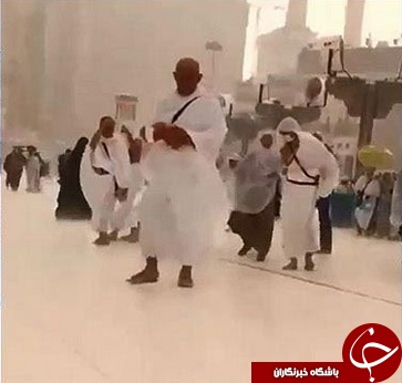 بارش برف در مکه + تصاویر