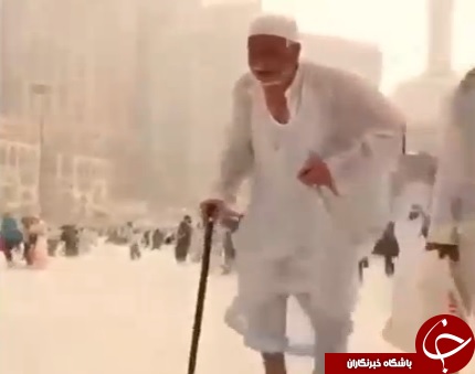 بارش برف در مکه + تصاویر