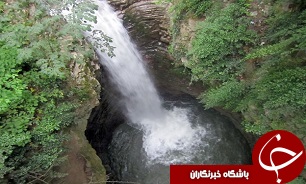 کوهنوردان آستارایی برفراز بلندترین آبشار ایران