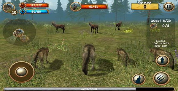 دانلود کنید: بازی شبیه ساز سه بعدی زندگی گرگ هاWild wolf simulator 3D