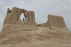 قلعه تاریخی قیز قلعه در ترکمنستان + تصاویر