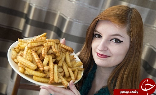رژیم عجیب و غریب دختر جوان +عکس