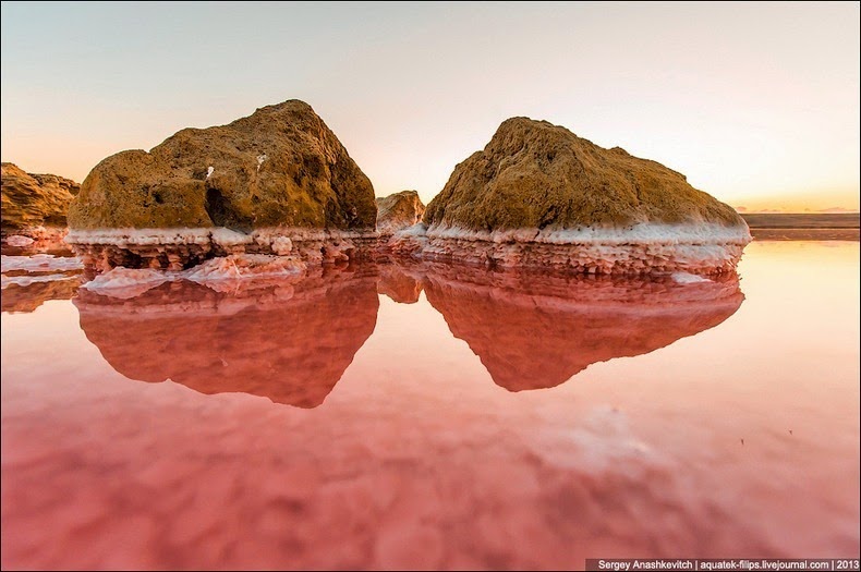زیبایی های دریاچه نمک سیواش + تصاویر