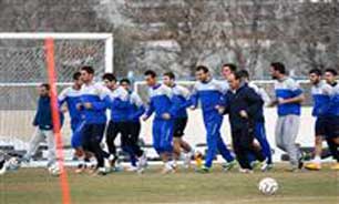 ساعت تمرین عصر یکشنبه آبی ها