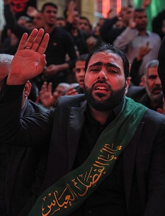 عزاداری خادمان حرمین امام حسین (ع) و حضرت عباس(ع) + تصاویر