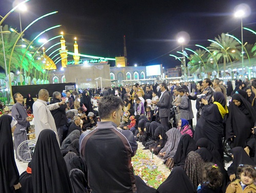 سفره زايران ايراني در بين&zwnj;الحرمين + تصاویر