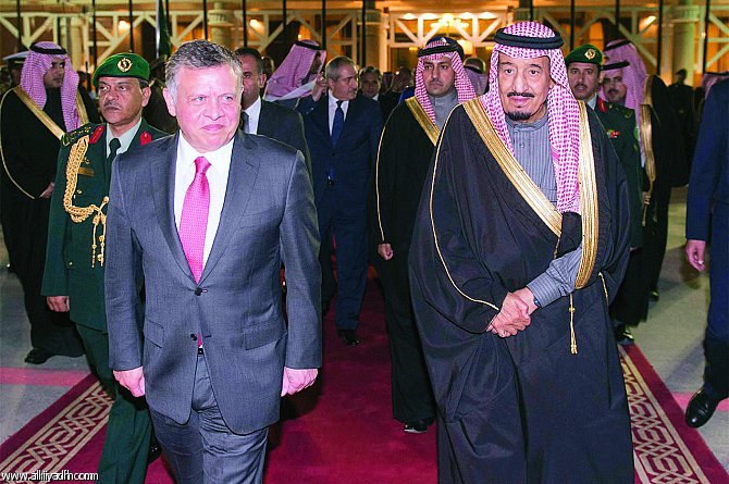 پادشاه اردن وارد عربستان شد+عکس