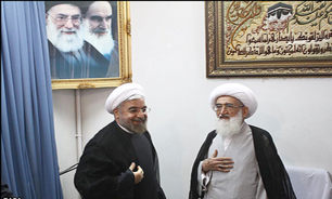 دیدار رییس جمهور با آیت الله نوری همدانی