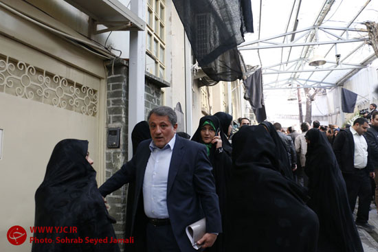 پسران هاشمی در مراسم تشییع سیدصادق طباطبائی + تصاویر