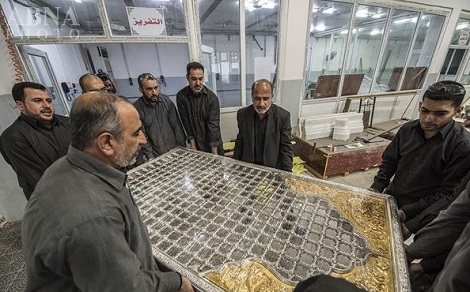 ضریح جدید حرم مطهر حضرت عباس (ع) + تصاویر