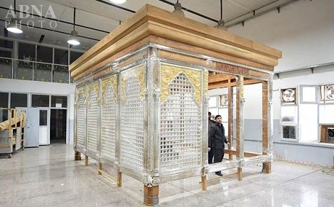 ضریح جدید حرم مطهر حضرت عباس (ع) + تصاویر