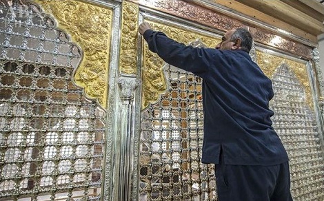 ضریح جدید حرم مطهر حضرت عباس (ع) + تصاویر