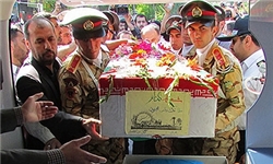 تشییع پیکر 2 شهید گمنام دفاع مقدس در ساری