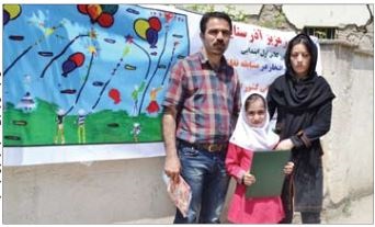 جایزه جهانی صلح در دستان دختر کلاردشتی +عکس