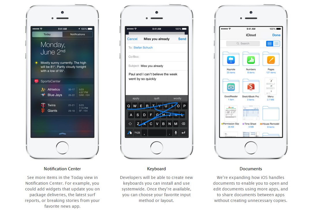 iOS 8  رسما از سوی اپل معرفی شد