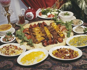 سفره ایرانی در سفرنامه‌های خارجی دوره قاجار