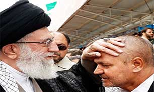 دیدار یک جانباز قبل از شهادت با مقام معظم رهبری + عکس