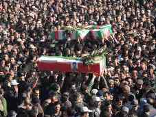 تشييع و خاکسپاری پيکر 2 شهيد حادثه تروريستي بعقوبه عراق