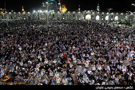 تصاویر اختصاصی مراسم احیا شب نوزدهم رمضان در حرم مطهر رضوی