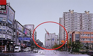 لحظه سقوط بالگرد وسط خیابان در کره جنوبی + فیلم و تصاویر