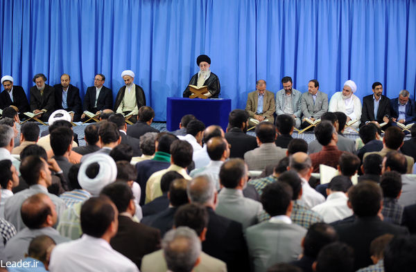 محفل نورانی انس با قرآن کریم در حضور رهبر معظم انقلاب اسلامی