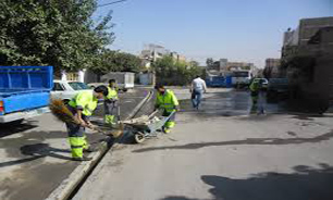 جدول کشی و پیاده روسازی میدان ارتش