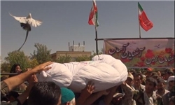 میزبانی دزج از پیکر 2 شهید گمنام
