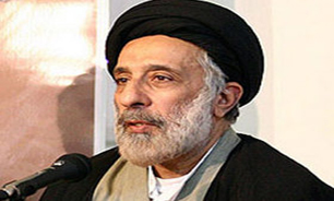 "هادی خامنه‌ای" در راهپیمایی روز قدس حضور یافت