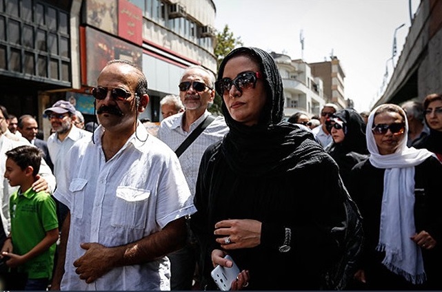 عکس/مریلازارعی در راهپیمایی روزقدس