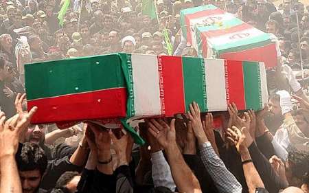 به خاک  سپاری پیکر مطهر دو شهید گمنام در دزج قروه