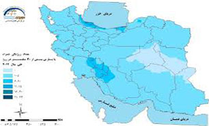 كاهش 13درصدی بارشها در حوضه دریای خزر