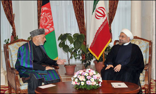کرزای آخرین تحولات سیاسی "افغانستان" را به اطلاع روحانی رساند