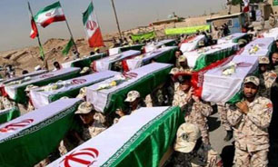استقبال از پیکرهای پاک و مطهر 70 شهید دفاع مقدس در مرز شلمچه