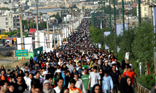 برگزاری همایش بزرگ پیاده روی خانوادگی در بجنورد