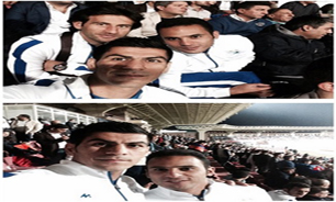 آبی پوشان بازی ارمنستان و صربستان را از نزدیک دیدند + عکس