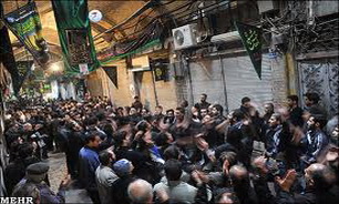 بازار طلای تهران سیه‌پوش شد