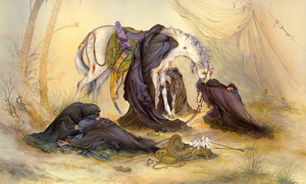 حضور نوجوانان عزادار حسینی در مراسم 13 آبان