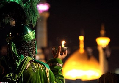 برگزاری آئین شام غریبان امام حسین (ع) در حرم مطهر رضوی