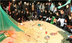 آیین «چمر» و خیمه‌سوزان در شیراز برگزار شد
