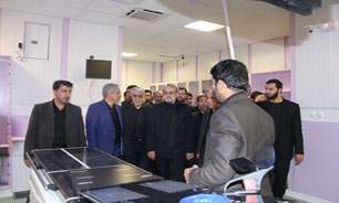 بازدید رئیس مجلس از کلینیک تخصصی درمان سرطان و مرکز رادیوتراپی مهرانه زنجان