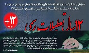 همایش "12 سال تعطیلات رسمی" در دانشگاه تهران برگزار می‌شود