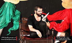 شهدای گمنام به هیئت "حاج حسین سیب سرخی" آمدند + عکس